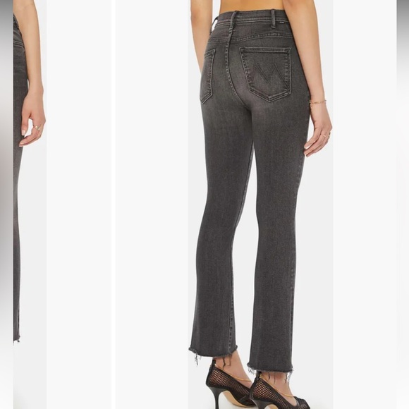 MOTHER The Hustler High Waist Fray Hem Ankle Bootcut Jeans - Picture 2 of 13